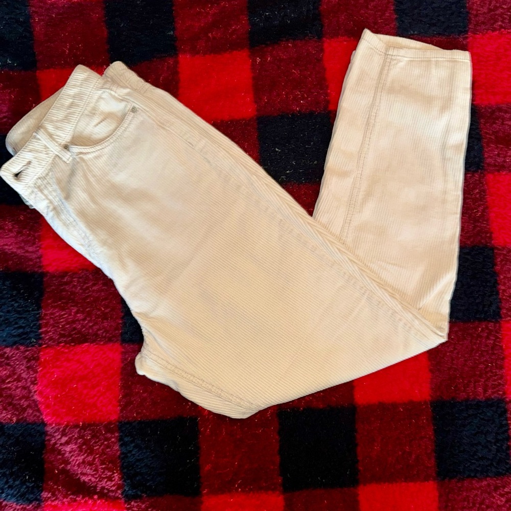 BDG Beige Corduroy High Rise Mom Jeans - Picture 2 of 4
